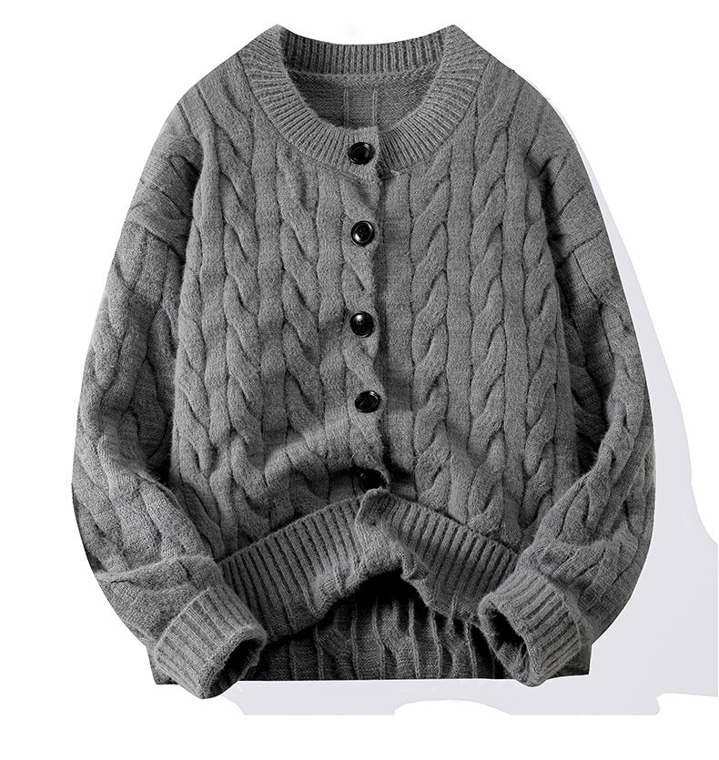 Langärmlige Strickjacke für Herren