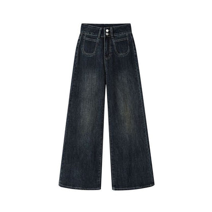 Lässige Jeans aus Denim in voller Länge für Damen