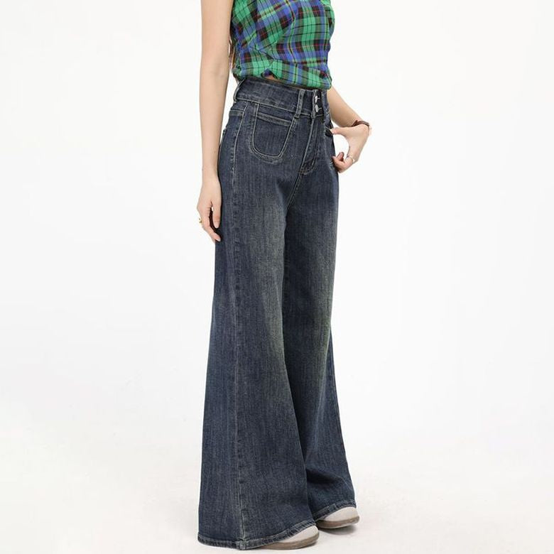 Lässige Jeans aus Denim in voller Länge für Damen