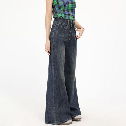 Lässige Jeans aus Denim in voller Länge für Damen