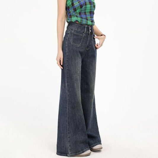 Lässige Jeans aus Denim in voller Länge für Damen